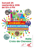 Saturday September 24th, 2016 - Day of Associations - place of market of Croix de Chavaux - Montreuil-sous-Bois (F-93100)