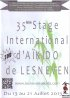 DVD : 35ème STAGE INTERNATIONAL D'AIKIDO DE LESNEVEN - Du 13 au 21 juillet 2013
