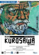 Letrero:  Akira KUROSAWA - Dessins - Paris - Octobre 2008