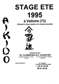 Seminario: De 27 de julio a 05 de agosto de 1995 - AIKIDO / IAIDO / KEN JITSU - VALLOIRE (F-73450)