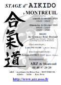 Letrero: Stage Aikido - Montreuil (Francia) - Febrero 2009