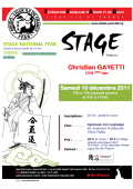 Seminario: El 10 de diciembre de 2011 - AIKIDO - PARIS (F-75012) - Christian GAYETTI ( 7o dan - FFAB - CEN )