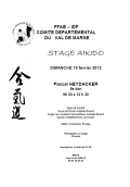 Stage : El 19 de febrero de 2012 - AIKIDO - CHARENTON-LE-PONT (F-94220)