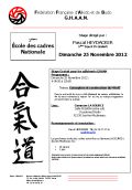 Stage: 25 de noviembre de 2012 - AIKIDO - ISSY-LES-MOULINEAUX (F-92130)