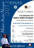 24 de marzo de 2013 - AIKIDO - YERRES (F-91330) - STAGE A LA MEMOIRE DE MAITRE ANDRE-NOCQUET