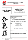 Stage: 02 de junio de 2013 - AIKIDO - ISSY-LES-MOULINEAUX (F-92130)