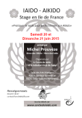 Seminario: El 20 de junio de 2015 - AIKIDO - SOISY-SOUS-MONTMORENCY (F-95230) - Antoine SOARES ( 5.o dan - FFAB - CEN )