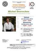 Seminario: El 28 y 29 de noviembre de 2015 - AIKIDO - MASSY (F-91300) - Michel DESROCHES ( 6.o dan - GHAAN - RTN )