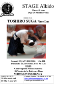 Seminario: El 23 y 24 de enero de 2016 - AIKIDO - MONTMORENCY (F-95160) - SUGA Toshiro Shihan ( 6.o dan Aïkikaï - 7.o dan CSDGE )
