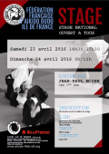 Seminario: El 23 y 24 de abril de 2016 - AIKIDO - PARIS (F-75016) - Jean-Paul MOINE (7.o dan - FFAB - CEN )