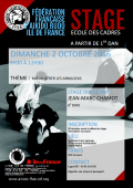 Seminario: El 02 de octubre de 2016 - AIKIDO - PARIS (F-75013) - Jean-Marc CHAMOT ( 6.o dan - FFAB )