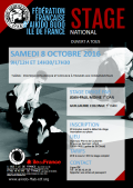 Seminario: El 08 de octubre de 2016 - AIKIDO - PARIS (F-75012) - Jean-Paul MOINE (7.o dan - FFAB - CEN )