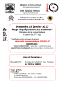 Seminario: El 15 de enero de 2017 - AIKIDO - MASSY (F-91300) - Thierry GEOFFROY ( 4.o dan - GHAAN - ACTM )