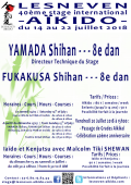 Seminario: Del 14 al 22 de julio de 2018 - AIKIDO / IAIDO - LESNEVEN (F-29) - YAMADA Yoshimitsu Shihan ( 8.o dan )