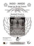Seminario: El 12 y 13 de abril de 2019 - IAIDO / AIKIDO - SOISY-SOUS-MONTMORENCY (F-95230) - Michel PROUVÈZE ( 7.o dan Aikido - CEN / 4.o dan Iaido )