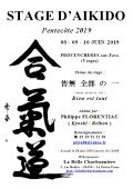 Seminario: El 08 - 09 y 10 de junio de 2019 - AIKIDO - PROVENCHERES-SUR-FAVE (F-88) - Philippe FLORENTIAU ( Kyoshi / Reiken )
